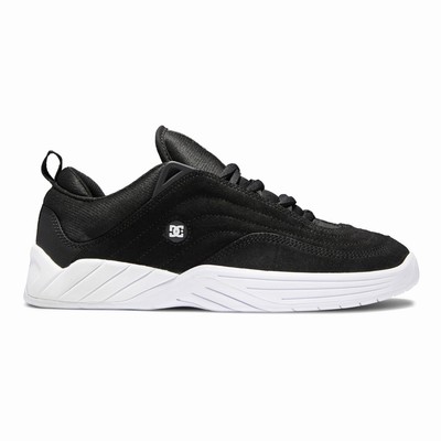 DC Williams Slim Men's Black/White Skate Shoes Australia Online DBF-297